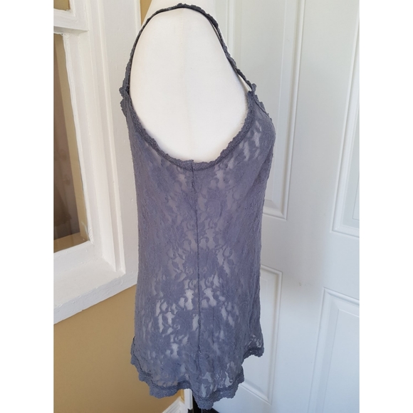 Vintage Hanky Panky Gray Lace Camisole - Picture 7 of 16